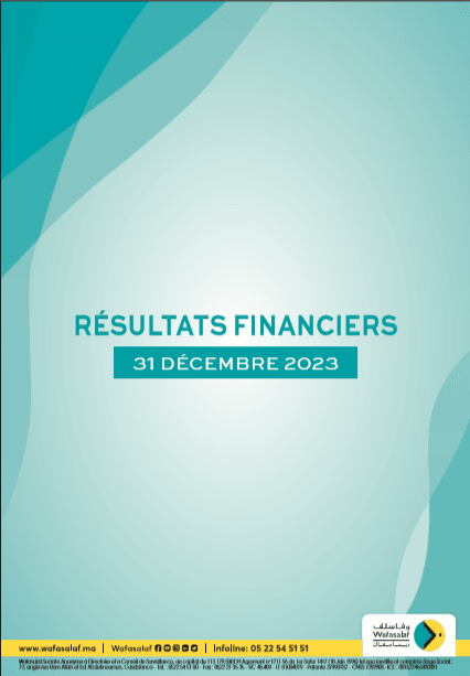 RESULTATS FINANCIERS AU 31/12/2023