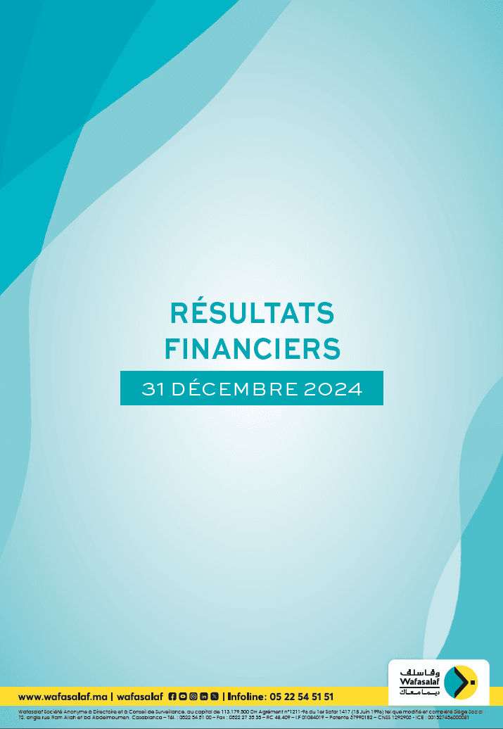 RESULTATS FINANCIERS AU 31/12/2024
