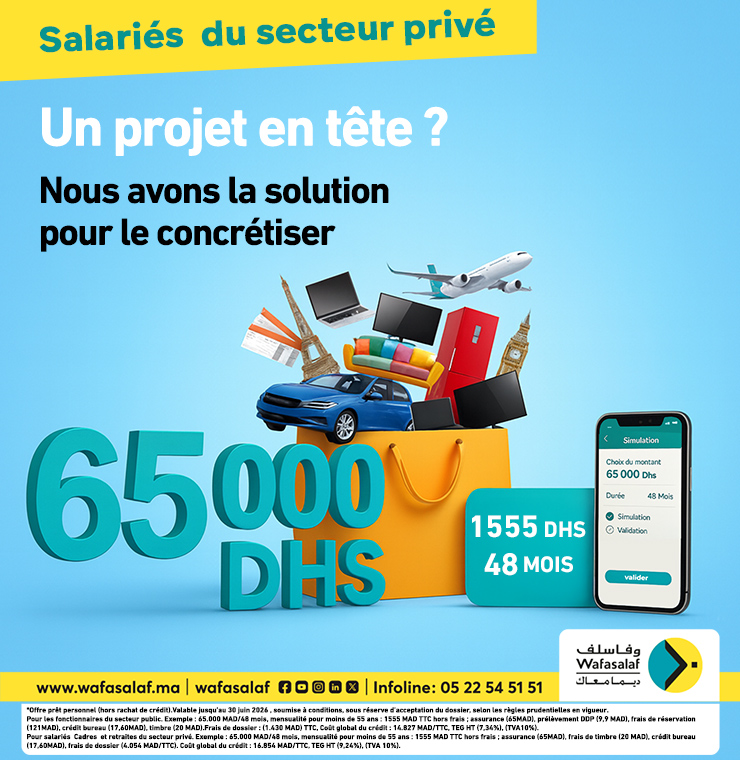 Offre Déclic - Donnez vie à vos projets personnels avec 65000 Dhs