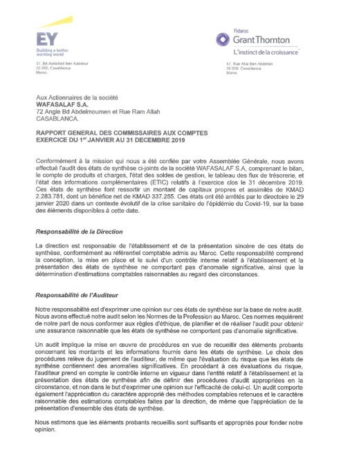 Rapport général CAC 2019