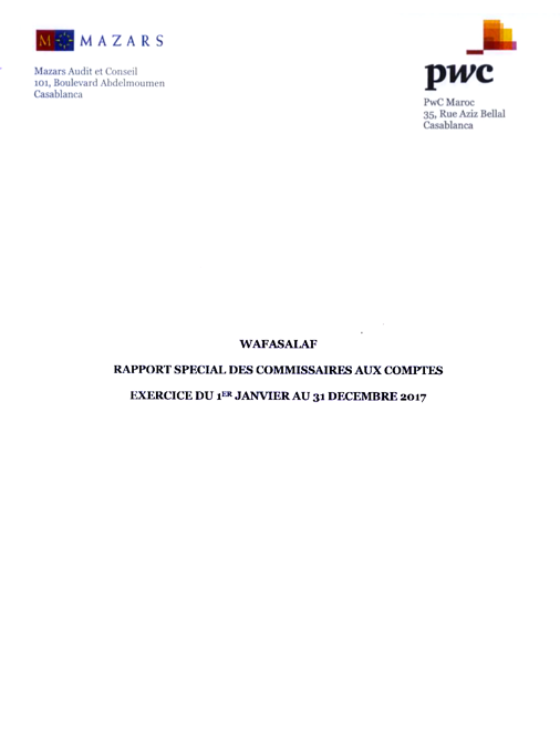 RAPPORT spécial 2017