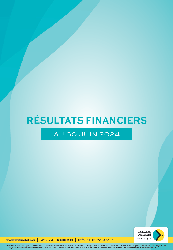 RAPPORT FINANCIER SEMESTRIEL AU 30/06/2024.